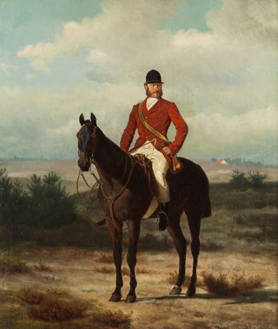 Equestrian Portrait of Prince Charles of Prussia (1801-1883) by Friedrich Anton Kilp